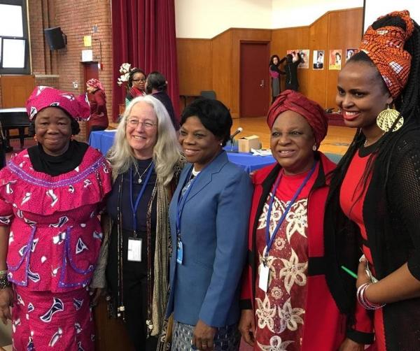 Grove Harris with Women, Water, and Development for Justice panelists, CSW60, Mar 2016
